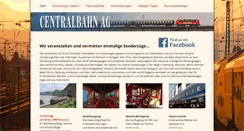 Desktop Screenshot of centralbahn.com